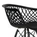 Conjunto com 2 Cadeiras de Jantar Web Preto