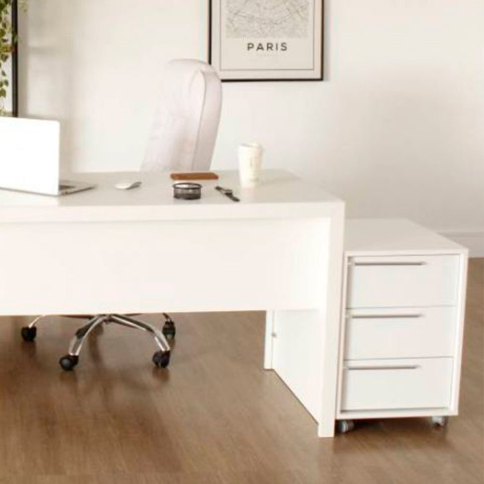 Conjunto com 2 Gaveteiros Maia I 6 GV Branco