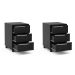 Conjunto com 2 Gaveteiros Maia I 6 GV Preto