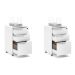 Conjunto com 2 Gaveteiros Maia II 6 GV Branco