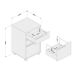 Conjunto com 2 Gaveteiros Maia II 6 GV Branco