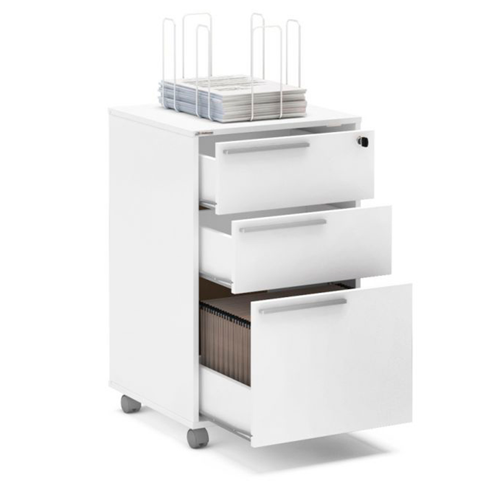 Conjunto com 2 Gaveteiros Maia II 6 GV Branco