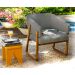 Conjunto com 2 Poltronas Air Cimento