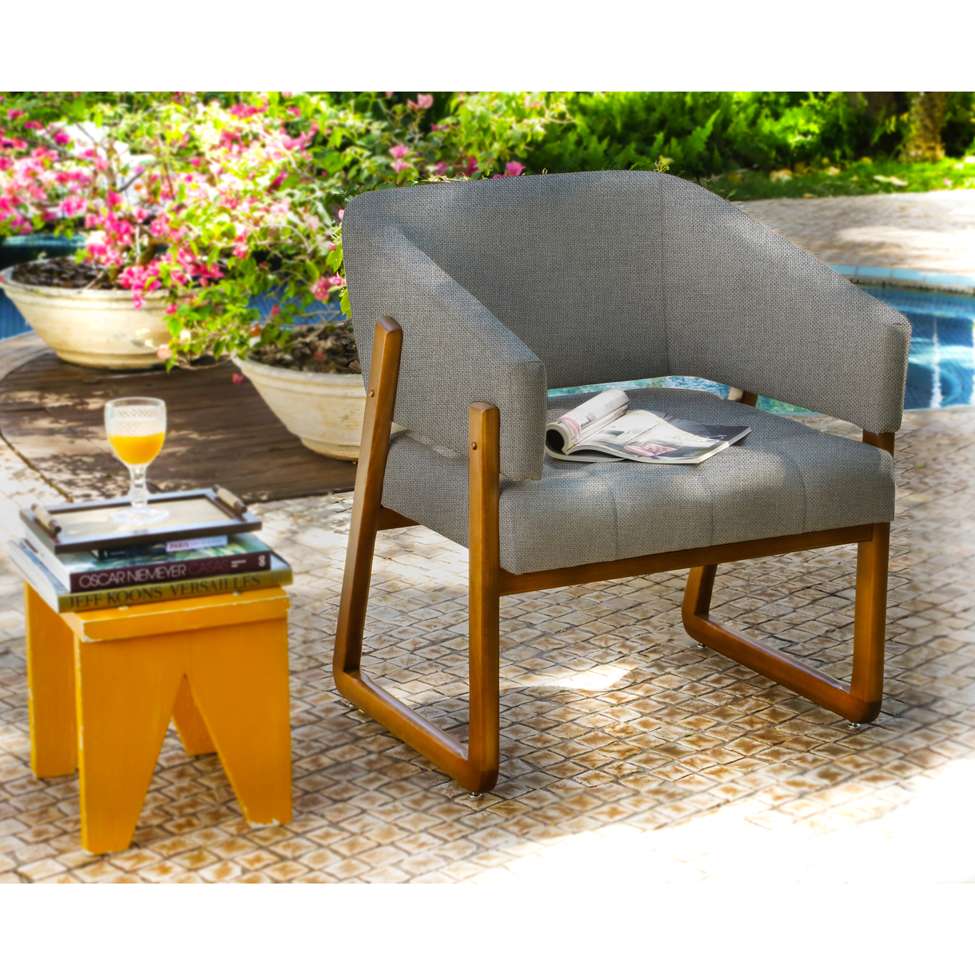 Conjunto com 2 Poltronas Air Cimento