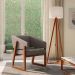 Conjunto com 2 Poltronas Air Linho Cinza e Amêndoa