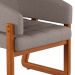Conjunto com 2 Poltronas Air Linho Cinza e Amêndoa