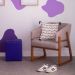 Conjunto com 2 Poltronas Air Linho Cinza e Amêndoa