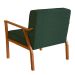 Conjunto com 2 Poltronas Antonia Algodão Verde e Nogueira