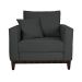 Conjunto com 2 Poltronas Beny I Grafite