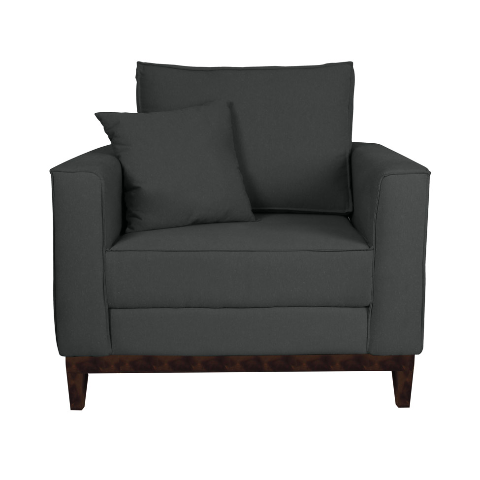 Conjunto com 2 Poltronas Beny I Grafite