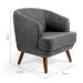 Conjunto com 2 Poltronas Betânia Cinza Escuro