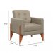 Conjunto com 2 Poltronas Brooklin Linho Areia