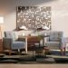 Conjunto com 2 Poltronas Brooklin Linho Cimento