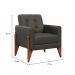 Conjunto com 2 Poltronas Brooklin Linho Cinza