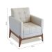 Conjunto com 2 Poltronas Brooks Areia