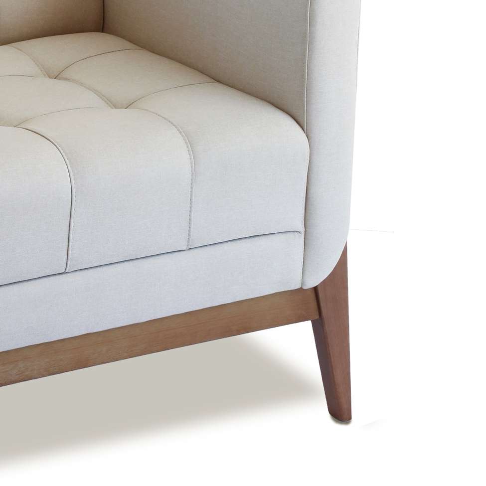 Conjunto com 2 Poltronas Brooks Areia