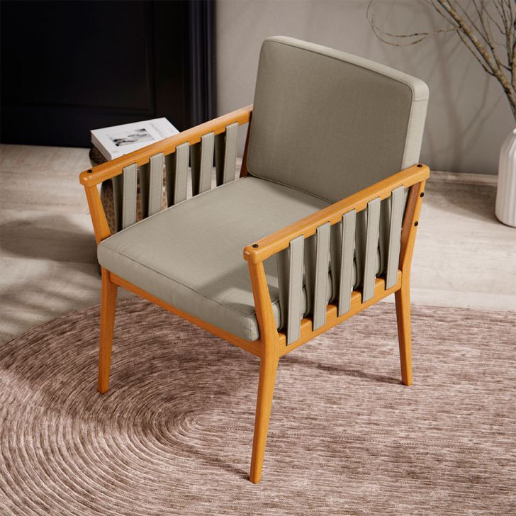 Conjunto com 2 Poltronas Chicago Linho Areia