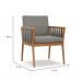 Conjunto com 2 Poltronas Chicago Linho Cimento