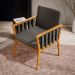 Conjunto com 2 Poltronas Chicago Linho Cinza