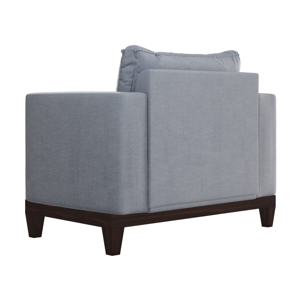 Conjunto com 2 Poltronas Davos Cinza