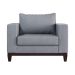 Conjunto com 2 Poltronas Davos Cinza