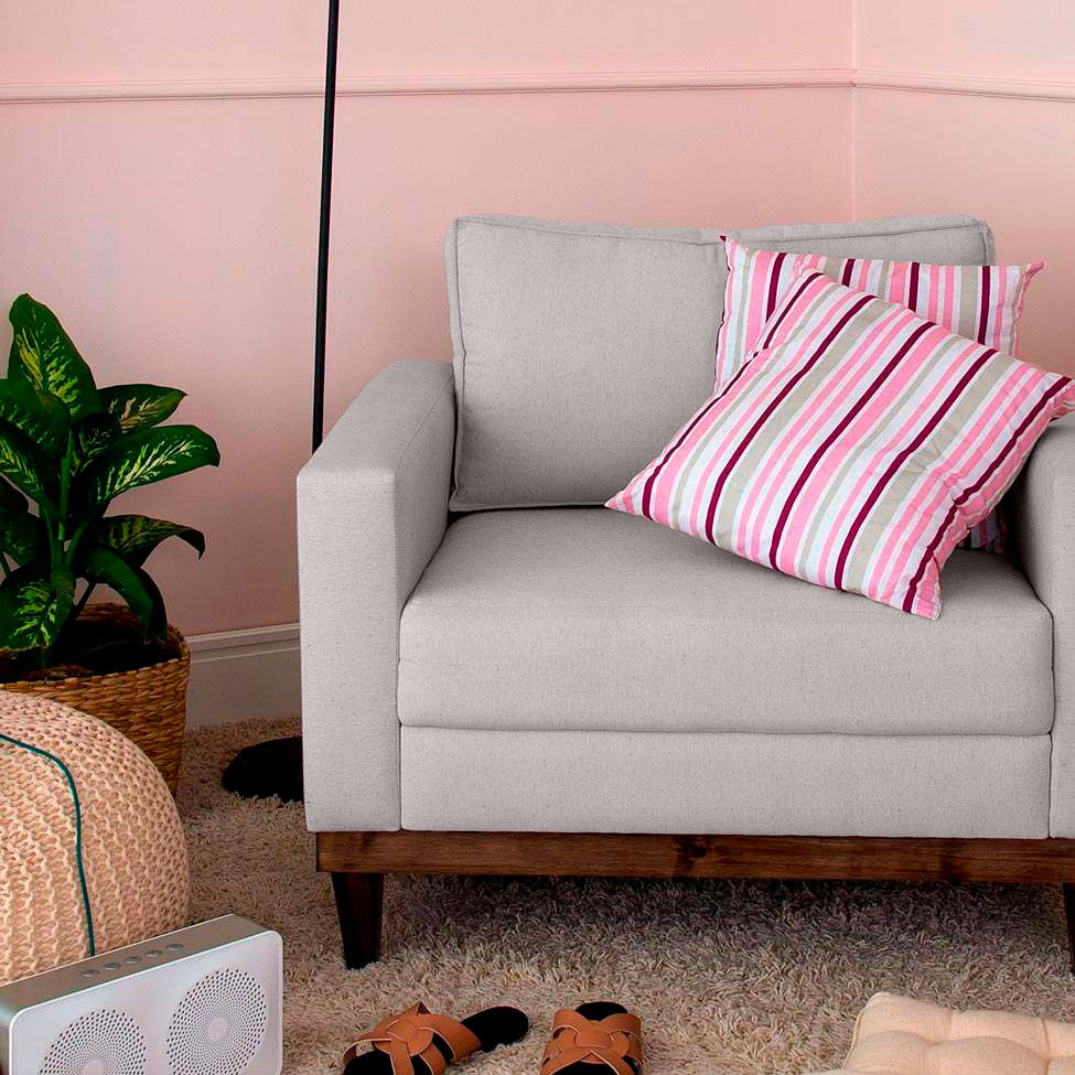 Conjunto com 2 Poltronas Davos Cru