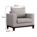 Conjunto com 2 Poltronas Davos Cru