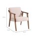 Conjunto com 2 Poltronas Flávia Bege e Nogueira
