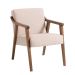 Conjunto com 2 Poltronas Flávia Bege e Nogueira