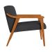 Conjunto com 2 Poltronas Flavia Algodão Chumbo e Nogueira