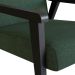 Conjunto com 2 Poltronas Flavia Algodão Verde e Preta