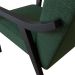 Conjunto com 2 Poltronas Flavia Algodão Verde e Preta