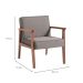 Conjunto com 2 Poltronas Júlia Natural e Cinza