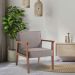 Conjunto com 2 Poltronas Júlia Natural e Cinza