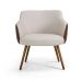 Conjunto com 2 Poltronas Jasmin Tressê Marrom e Bege