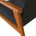 Conjunto com 2 Poltronas Julia Algodão Chumbo e Nogueira