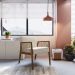 Conjunto com 2 Poltronas Lara Bege e Nogueira