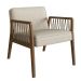 Conjunto com 2 Poltronas Lara Bege e Nogueira