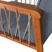 Conjunto com 2 Poltronas Lara Poliéster Chumbo e Nogueira