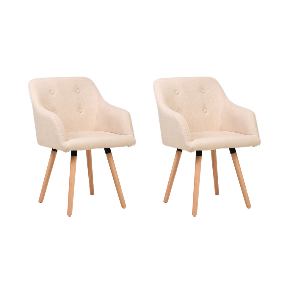 Conjunto com 2 Poltronas Lilian Bege