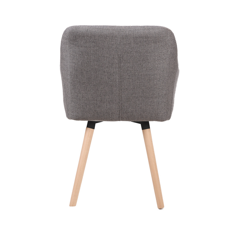 Conjunto com 2 Poltronas Lilian Cinza Claro