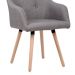 Conjunto com 2 Poltronas Lilian Cinza Claro