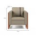 Conjunto com 2 Poltronas Lin Linho Areia