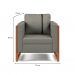 Conjunto com 2 Poltronas Lin Linho Cimento
