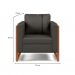 Conjunto com 2 Poltronas Lin Linho Cinza