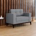Conjunto com 2 Poltronas Living Cinza