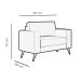 Conjunto com 2 Poltronas Living Cinza