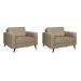 Conjunto com 2 Poltronas Living II Bege