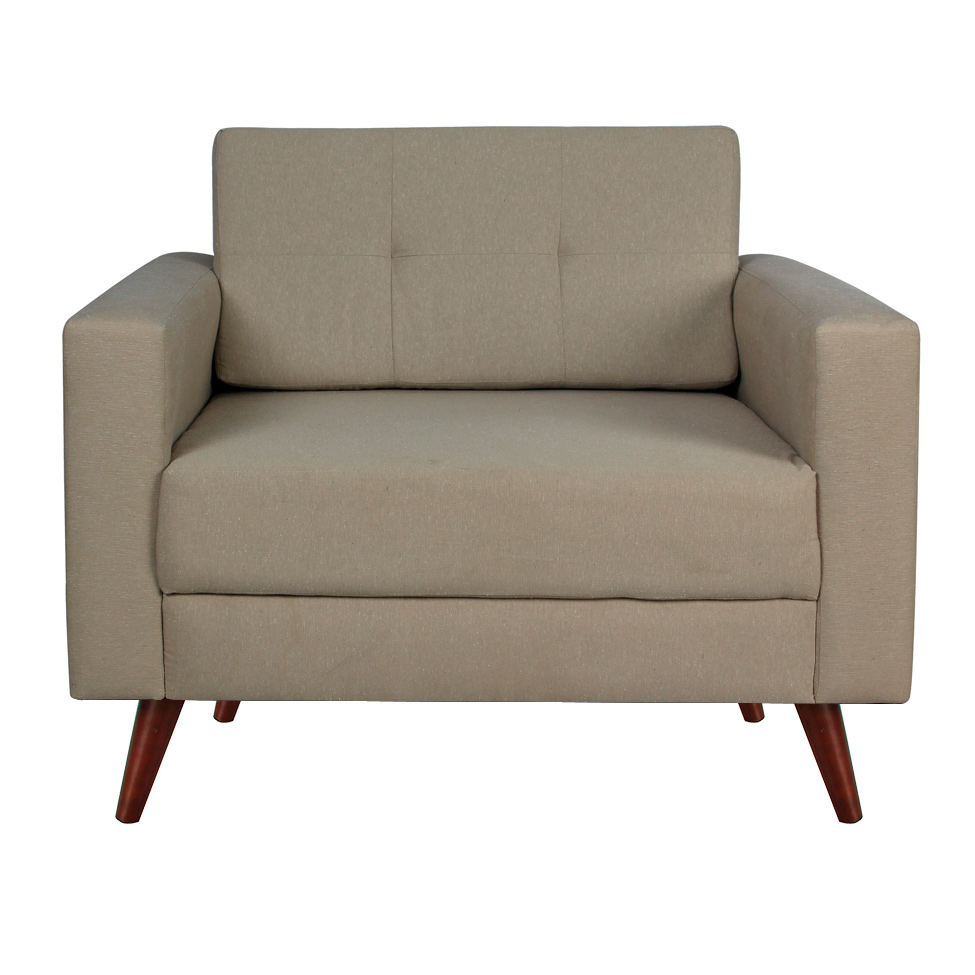Conjunto com 2 Poltronas Living II Bege
