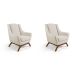 Conjunto com 2 Poltronas Marjorie Bege